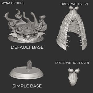 Layna fanmade garage kit | verzamelmodel | VTuber | merchandise | donkere esthetische kunst afbeelding 8