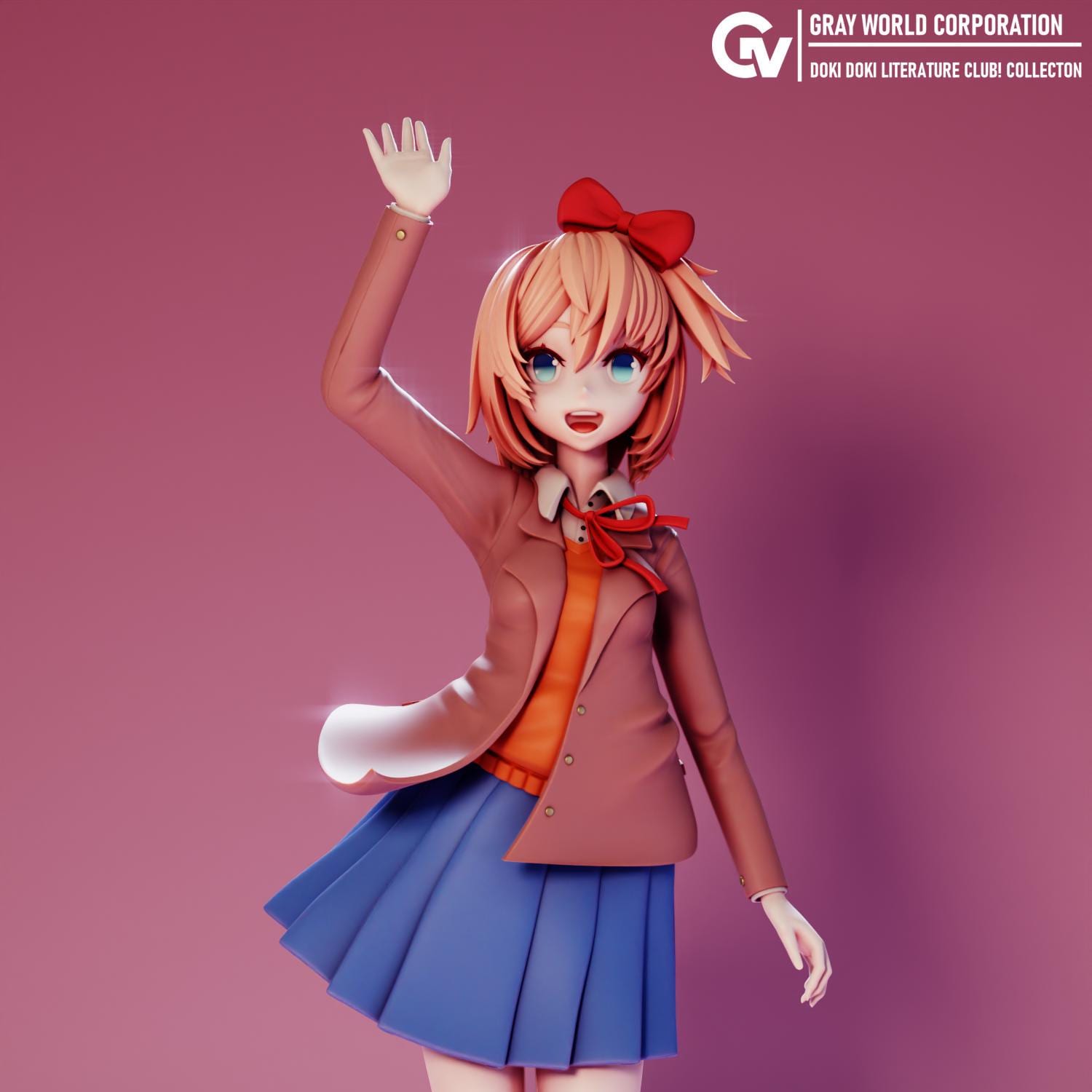 Sayori From Dokidoki Literature Club | 1/8 Scale Anime Figure