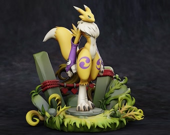 Renamon Garage Kit | Diorama Base | Kitsune | Furry | Manuel de Jorge