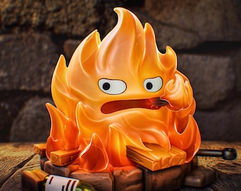 Calcifer Howl’s Moving Castle 3D Resin Garage Kit | Studio Ghibli Anime Figure
