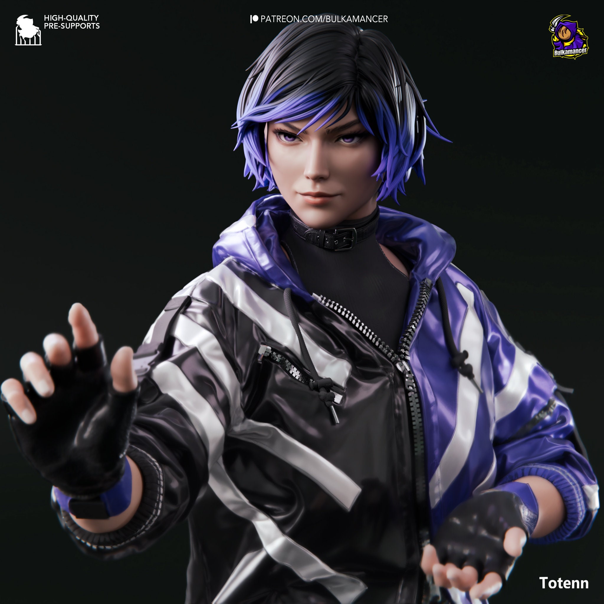 reinaページ Reina From Tekken 8 | Purple Lightning | Garage Kit | Bulkamancer