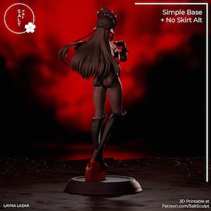 Layna fanmade garage kit | verzamelmodel | VTuber | merchandise | donkere esthetische kunst afbeelding 7