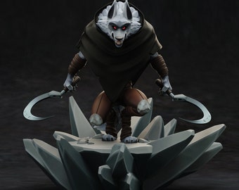 Kit de garaje del Gato con Botas de Death Wolf | Figura impresa en 3D | Escala 1/8