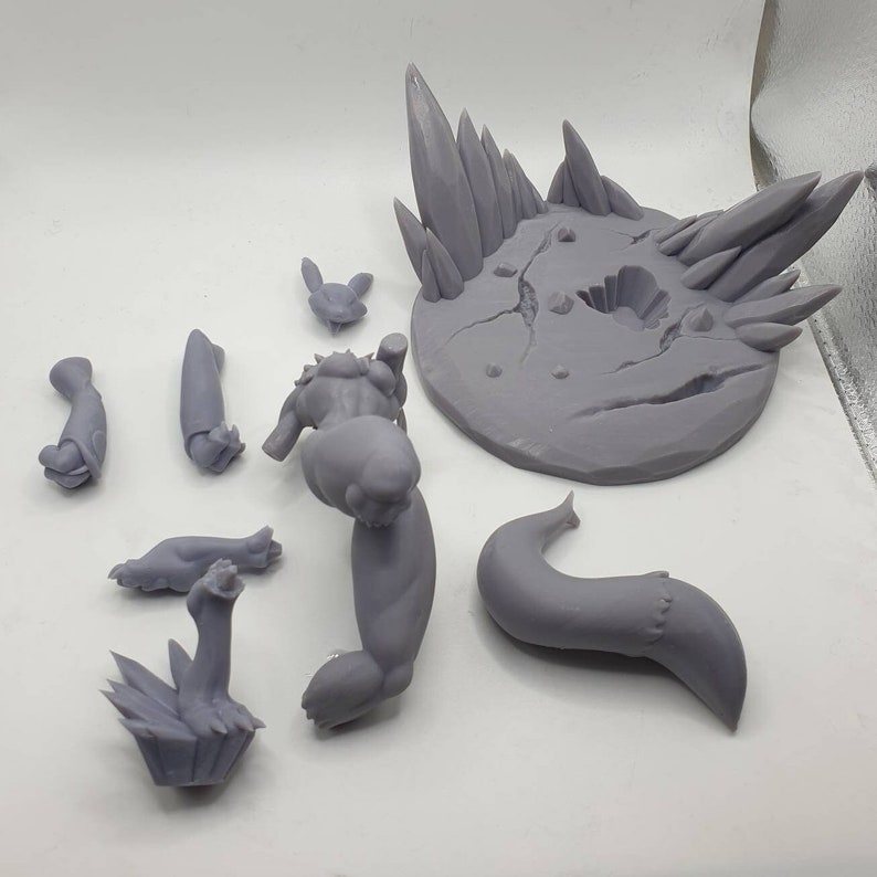 Renamon Fanmade Figurine Fanart Garage Kit Figure Etsy UK