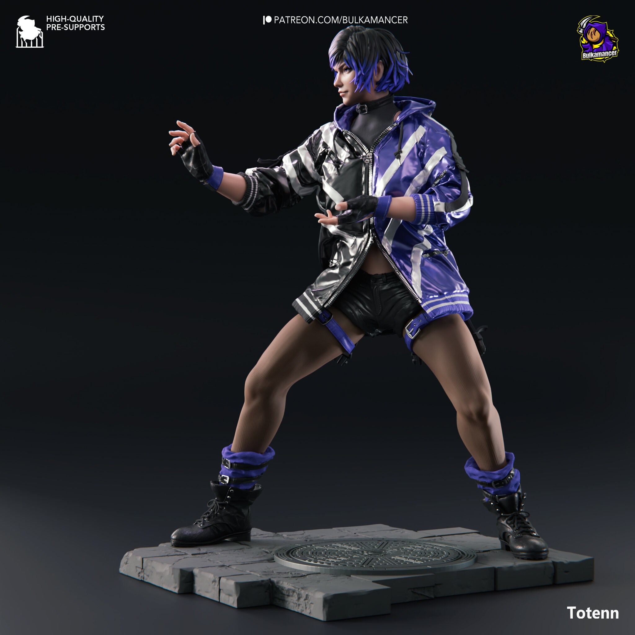 Reina From Tekken 8 | Purple Lightning | Garage Kit | Bulkamancer