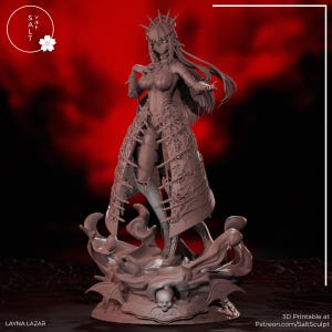 Layna fanmade garage kit | verzamelmodel | VTuber | merchandise | donkere esthetische kunst afbeelding 3