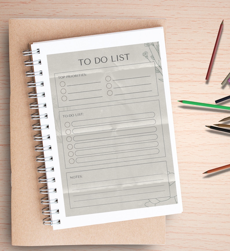 Minimalist Printable to Do List Simple Daily to Do List Good Notes and ...