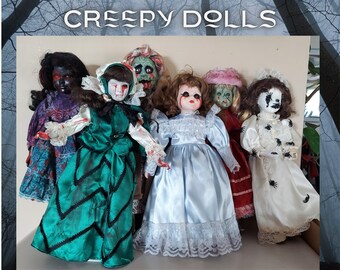 Hand-Painted Creepy Dolls