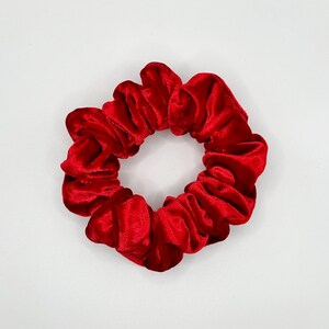 Red Velvet Handmade Scrunchie / Medium / Durable Hair Accessories for All Hair Types / gift for her bachelorette party bride
