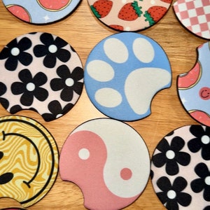 Cute, Trendy Car Coasters - set of 2