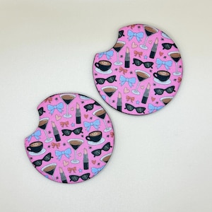 Noite das meninas CAR COASTERS - conjunto de 2 - decoração de porta-copos | espresso martini