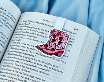 Strawberry Shortcake Cowgirl Boots Magnetic Bookmark | book accessories gift for book lover bookish booktok