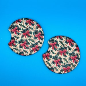 Coquette Holiday CAR COASTERS - conjunto de 2 - decoração porta-copos