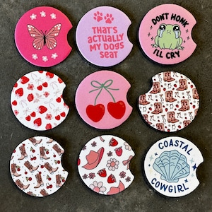 coquete bonito do girlypop porta-copos para carro de &lt;br&gt; Entrega Rápida? borboleta costeira de cowgirl cereja arco | porta-copos porta-copos