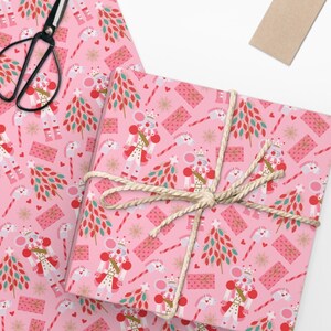 Wrapping Paper: Oh Christmas Tree Pink gift Wrap, Birthday, Holiday,  Christmas 