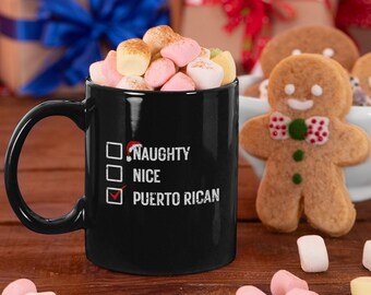 Puerto Rican Christmas Gift, Spanish Mug, Cute Puerto Rico Travel Mug, Puerto Rico Gift, Puerto Rican Mug Gift