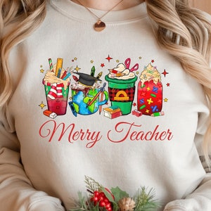 Christmas Teacher Sweatshirt, Gift for Christmas, Teacher Sweatshirt Christmas, Teacher Sweatshirt , Teacher Christmas, Gift for Teacher