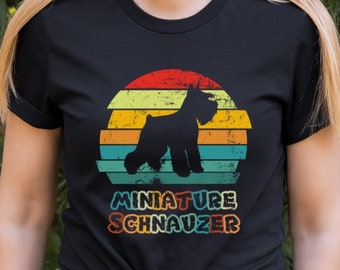 Schnauzer miniature Mom Chemise Schnauzer Cadeau pour propriétaire de chien, Schnauzer miniature mignon, Chemise Schnauzer, Chien Maman TShirt, Mini Cchnauzer Cadeau