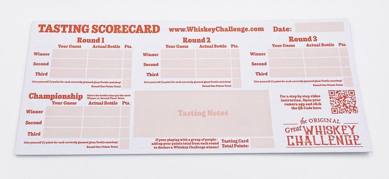 The Original Great Whiskey Challenge Blind Tasting Bourbon Kit - Spirit Ultimate Tasting Game - Bourbon Whiskey Taste Test Set image 7