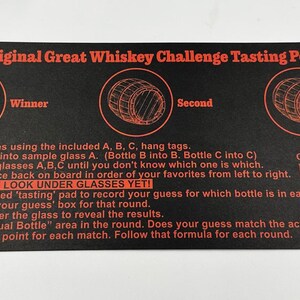 The Original Great Whiskey Challenge Blind Tasting Bourbon Kit - Spirit Ultimate Tasting Game - Bourbon Whiskey Taste Test Set image 8