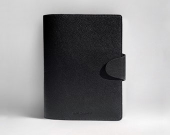 Binder A5, Notebook Cover “Midnight” Refillable – with or without Ring Mechanism, Customizable | A5 Agenda, Organizer