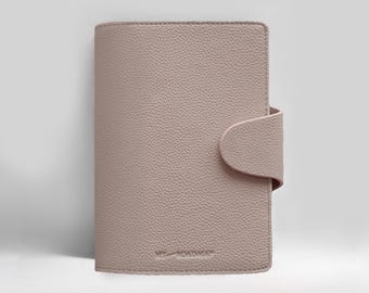 Personal Binder “Taupe Clair” Refillable | Customizable Agenda, Organizer with 30mm Ring Mechanism