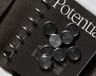 Aluminum discs «Dark Silver» 32 mm for discbound system