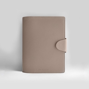 Refillable Notebook Cover «Taupe Clair» | Personalizable | With rings or without rings | Binder Discbound | A5 Ring Planner | Agenda 2024