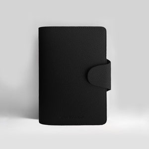 Pasta pessoal «Midnight» para recarga | Agenda personalizável, organizador com mecanismo de argola de 30 mm