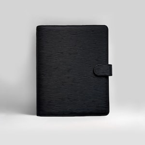 Agenda A5 «Midnight» | personalizable | made of vegan leather | Organizer A5 refillable | Ring Binder Planner