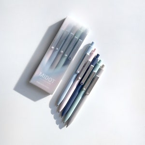 Penne gel KACO Midot | Penne gel con inchiostro nero estetico Penne per planner Scuola Ufficio Casa | Spessore 0,5 mm