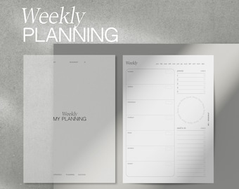 Undated Weekly Planner Inserts – Edition 3, 1 Page = 1 Week | For Ring-Bound & Discbound Planners – A5, Personal, FCC, Half Letter, HP Mini
