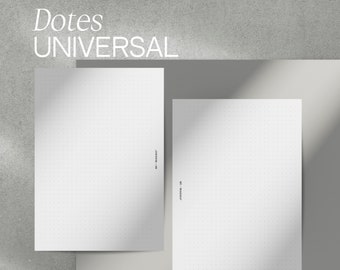 Dot Grid Inserts – Premium Printed Planner Refills | Compatible with Ring Binders & Discbound Planners in A5, Personal, FCC, Discbound Sizes