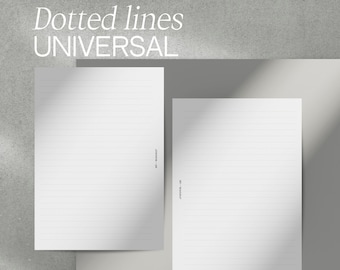 Dotted Lines Planner Inserts A5, Personal, A6, Discbound | Premium Printed Refills for Ring Planners & Discbound Planners | For Filofax