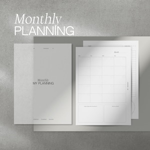 Undated Monthly Planner Inserts for Ring-Bound & Discbound Planners Fits A5, Personal, FCC Sizes | Printed Calendar Inserts for One Year