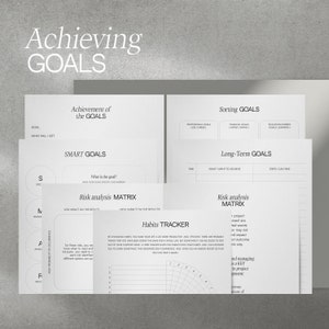 A5 goal achievement inserts for your ring planner to refill | Inserts for ring planners and discbound planners Filofax