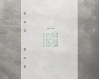 Motivational Transparent Planner Dashboard “Remind Yourself” | Minimalist A5 Insert for Ring & Discbound Planners