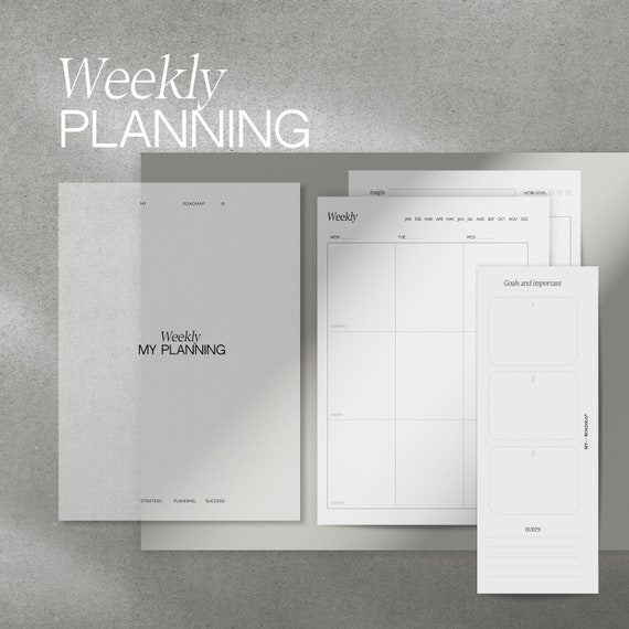 Wochenplaner A5 mit Zwischeneinlagen für Ringbuch und Discbound undatiert, Kalendereinlagen A5, Einsätze für Filofax Ringplaner