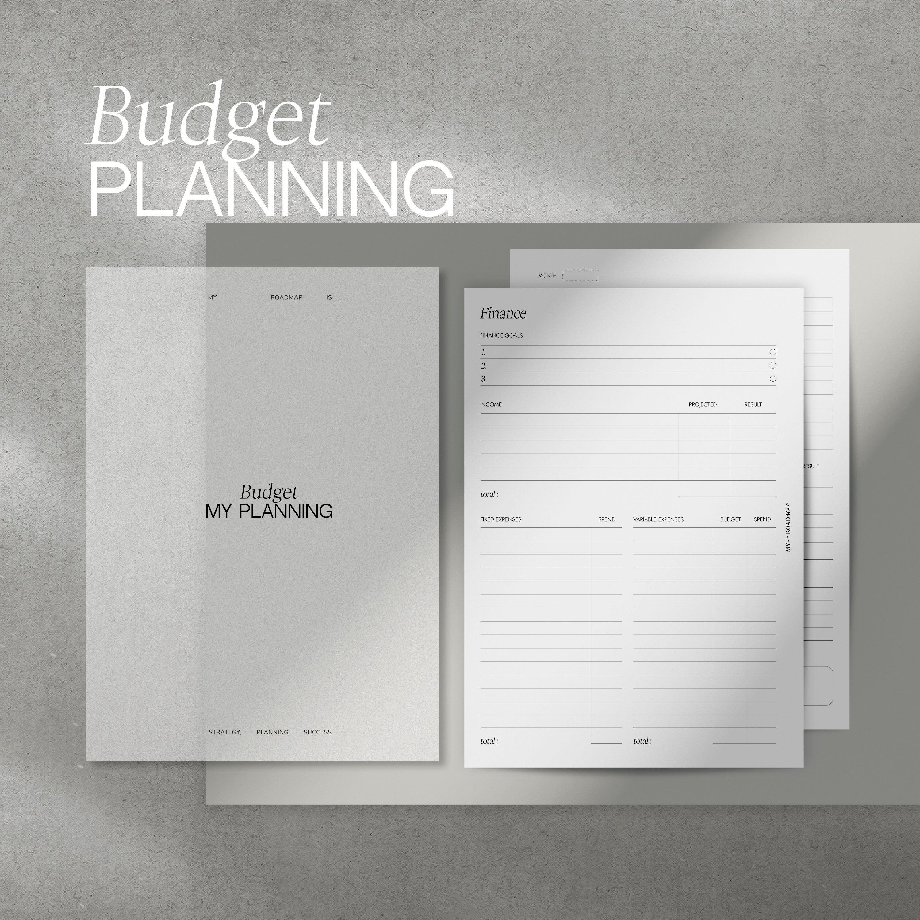 Undated Budget Planner Inserts | Monthly Finance Tracker | For Ring-Bound & Discbound Planners | A5, Personal, FCC, Half Letter, HP Mini