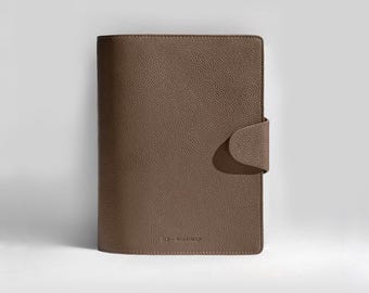 Refillable Notebook Cover "Pecan" | Personalizable | With rings or without rings | Binder Discbound | A5 Ring Planner | Agenda