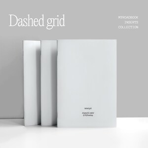 Handmade A5 Notebook Inserts for Travel Journal | Refillable Journal & Planner | 100 gsm Grid Paper | Squared 64 Pages | Graph Notebook