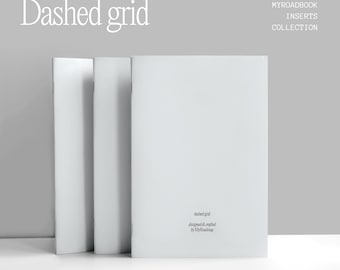 Handgefertigte A5 Notizbuch Einlagen für Reisejournal | Nachfüllbare Journal & Planer Seiten | Kariertes 100 g Papier  | 64 Seiten