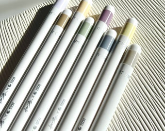 Ensemble de 8 couleurs pastel Fineliner | Stylos surligneurs | Marqueurs d'art esthétique, surligneurs épaisseur 0,8 mm 8 couleurs différentes