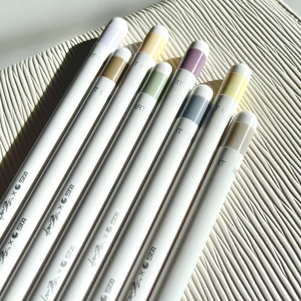 Fineliner Pastel 8 Color Set | Highlighter pens | Aesthetic art markers, highlighters thickness 0.8 mm 8 different colors