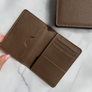 Tarjetero personalizado "Pecan", tarjetero exclusivo, tarjetero, cartera unisex, hecho a mano en Alemania.