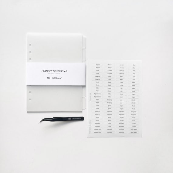 Printable White Label Dividers