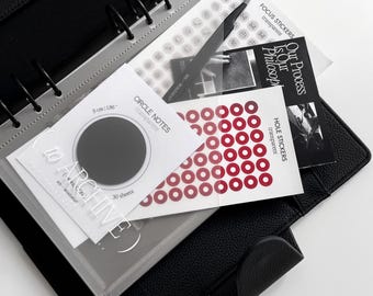 A5 Planner Pocket with 2 Pockets | Transparent Insert for Ring Planner and Discbound | Dashboard Cover | Sticker Notes Storage A5