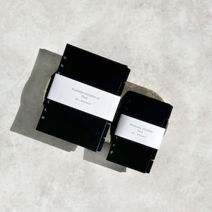 Dividers A5/Personal Black for ring planners with side tabs | Dividers for planners | Index for ring binder Filofax
