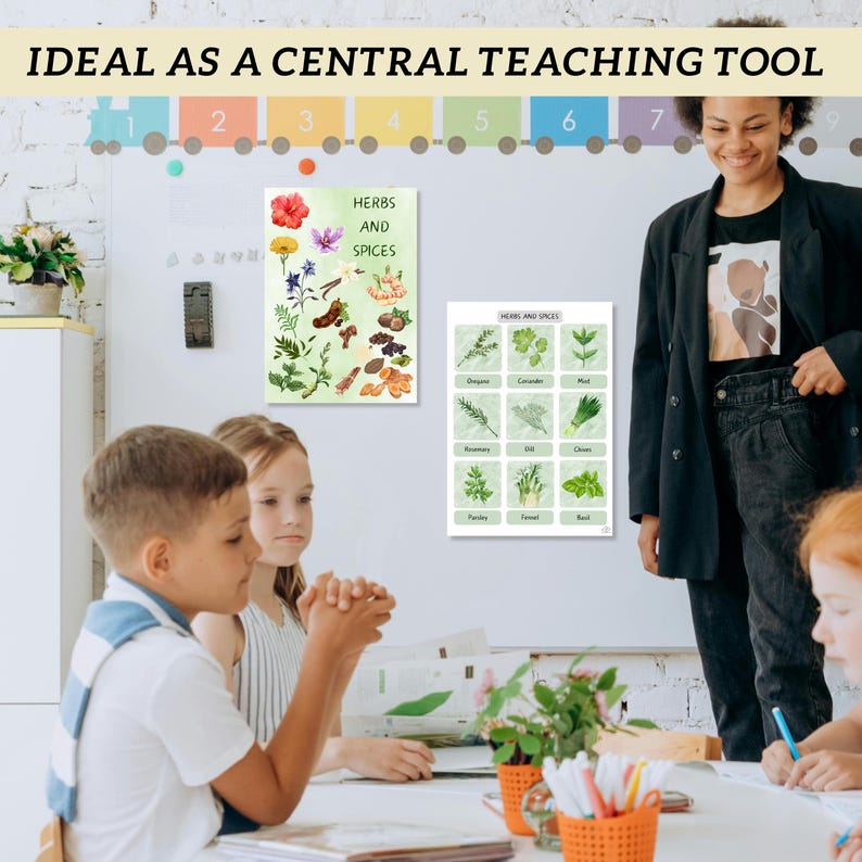 Herbs and Spices Toddler Busy Book Learning Pack - Montessori Materials ...