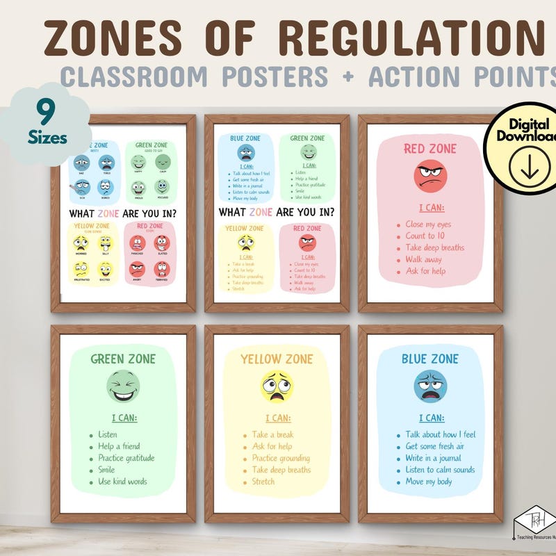 Zones of Regulation Posters Etsy — free download